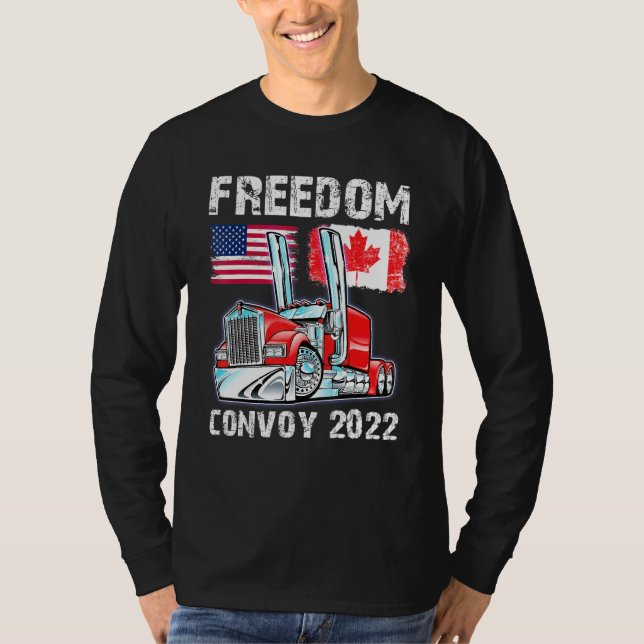 Camiseta Camionero de la Libertad 2022 en Canadá y Estados  (Anverso)