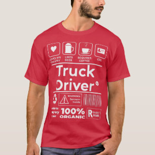 Camiseta Camionero de país de transporte de mercancías Dies