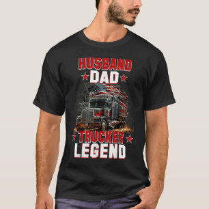 Camiseta Camionero del Camión de la Leyenda del Marido Papá