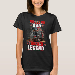 Camiseta Camionero del Camión de la Leyenda del Marido Papá