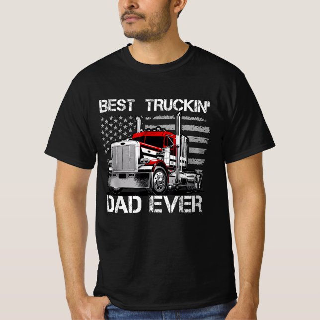 Camiseta Camionero del Día del Padre que mató al mejor papá (Anverso)