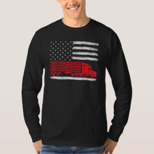 Camiseta Camionero Estadounidense Conductor De Camión Con B
