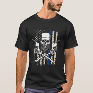 Camiseta Camionero Estadounidense Para El Apoyo Policial