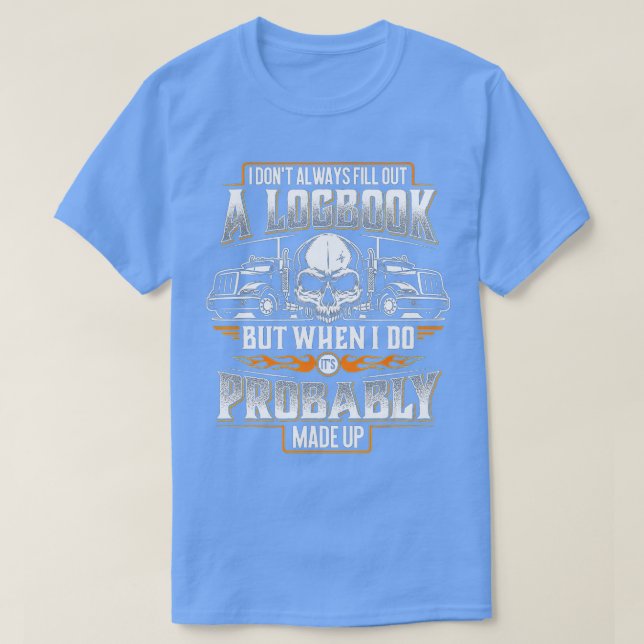 Camiseta Camionero fabricado en cuaderno - Camionero y Cami (Diseño del anverso)