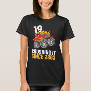 Camiseta Camionero Feliz Cumpleaños De 19 Años Cruizando Si