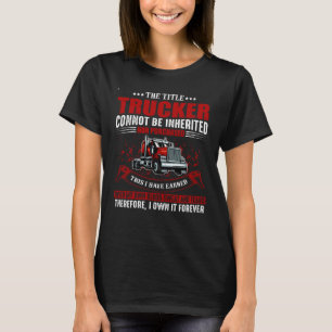 Camiseta Camionero Genial Para Hombres Mujeres Conductor De