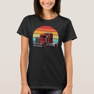 Camiseta Camionero Gran Rig Semi Trailer Conductor Retro Vi