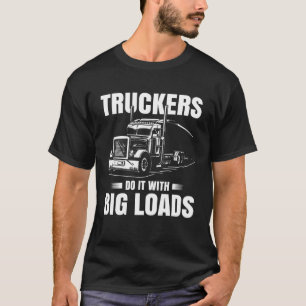 Camiseta Camionero Hombres Camionero Esposo Semi Trailer 3