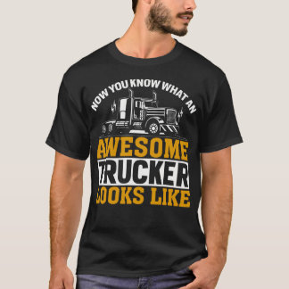 Camiseta Camionero Impresionante Conductor De Camión Semirr