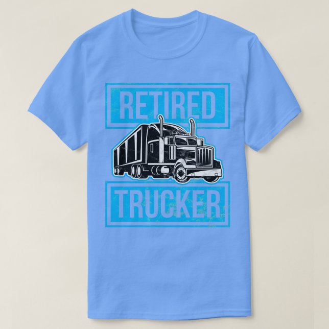 Camiseta Camionero jubilado Conductor de cumpleaños (Diseño del anverso)