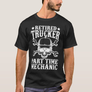 Camiseta Camionero jubilado Gran Rig Camión Hombre Mayor Tr