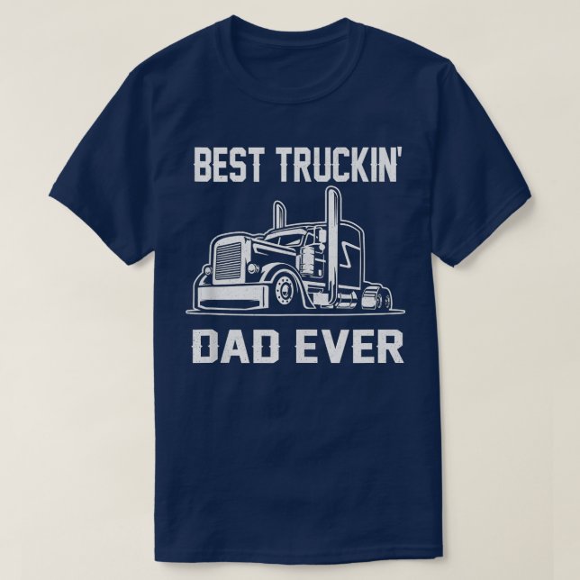 Camiseta Camionero Mejor Camionero Papi Conductor De Camión (Diseño del anverso)