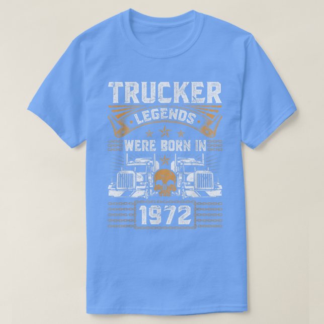 Camiseta Camionero Nacido En 1972 (Diseño del anverso)
