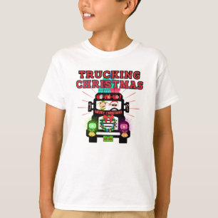 Camiseta Camionero Navidades con Santa Claus al volante