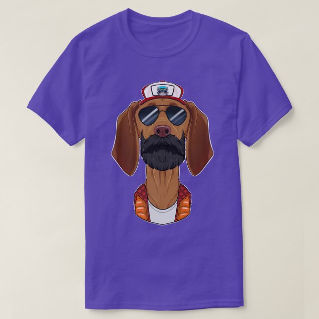 Camiseta Camionero Perro I Conductor de Camión Vizsla (Diseño del anverso)