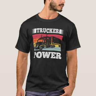 Camiseta Camionero Power Vintage Retro Conductor de Camione