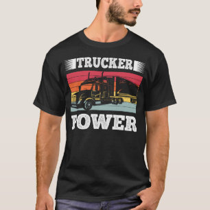 Camiseta Camionero Power Vintage Retro Conductor de Camione