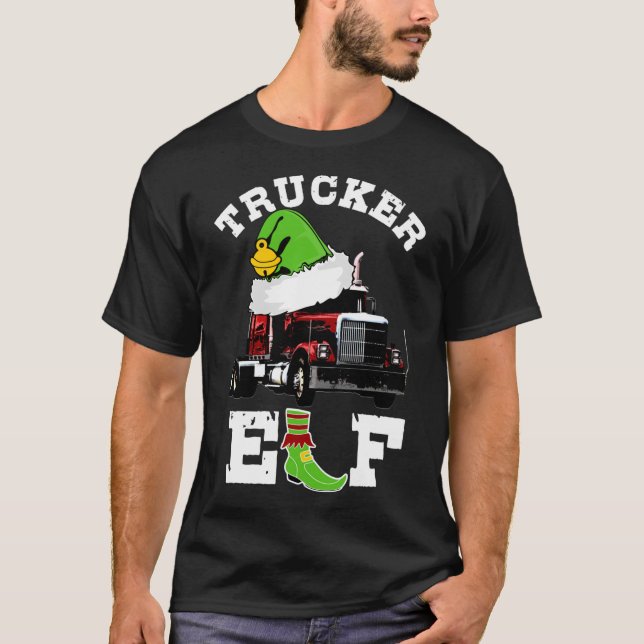 Camiseta Camionero Regalos Navidades Camino de Tractor de R (Anverso)