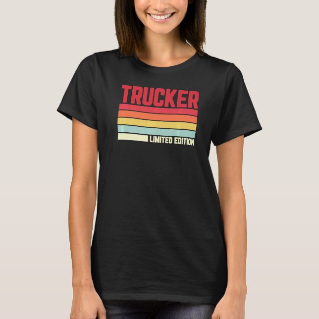 Camiseta Camionero Retro Truck Driver 2022 (Anverso)
