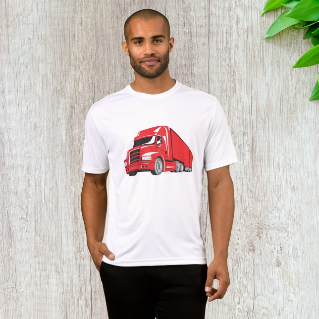Camiseta Camionero Rojo Semicamión Big Rig (Subido por el creador)