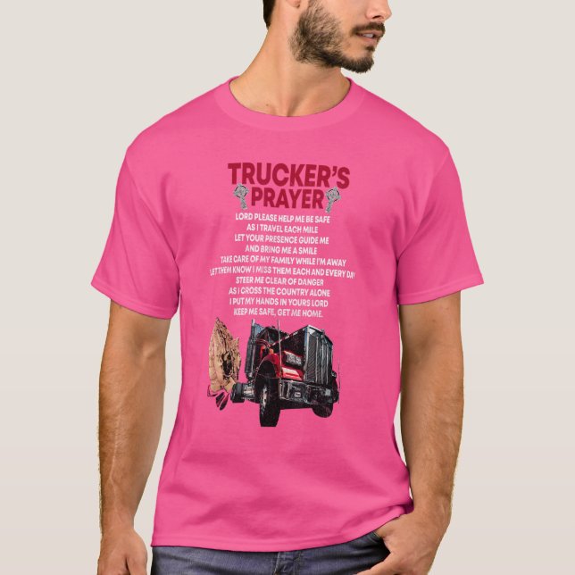 Camiseta Camionero Sobre La Carretera Del Tractor Del Condu (Anverso)