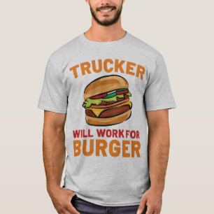 Camiseta Camionero Trabajará Para El Conductor De Camiones 
