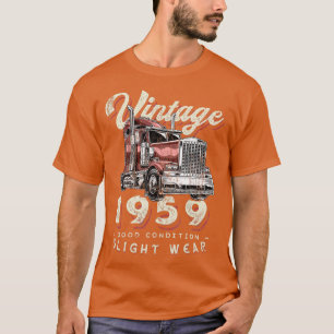 Camiseta Camionero Viejo 1959 Gran Conductor De Camión De R