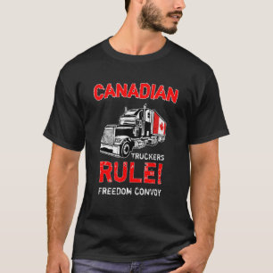 Camiseta Camioneros canadienses gobiernan el Convoy de Libe