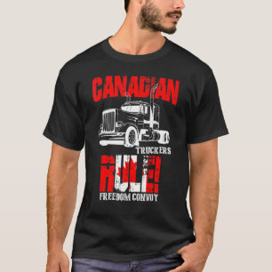Camiseta Camioneros canadienses gobiernan el Convoy de Libe