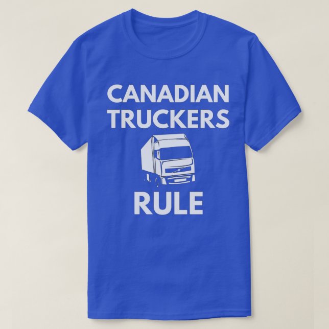 Camiseta Camioneros canadienses manejan divertido camionero (Diseño del anverso)