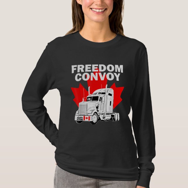 Camiseta Camioneros canadienses Suppo del Convoy de Liberta (Anverso)