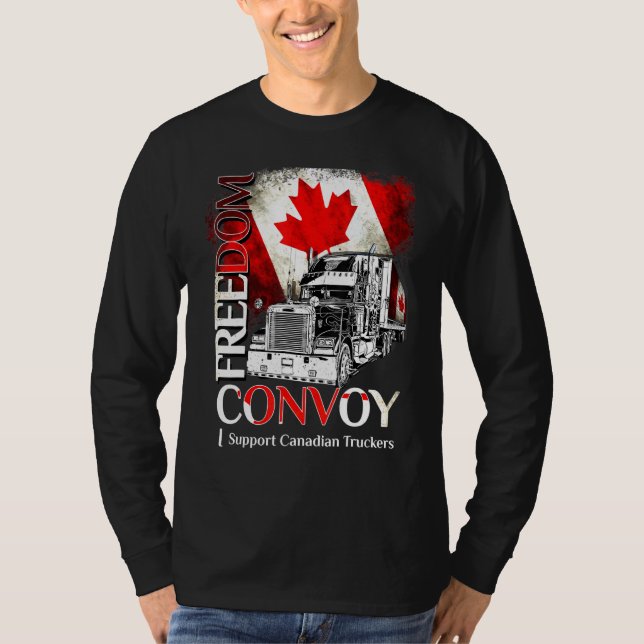 Camiseta Camioneros canadienses Suppo del Convoy de Liberta (Anverso)