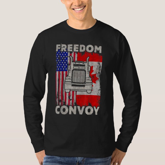 Camiseta Camioneros canadienses Suppo del Convoy de Liberta (Anverso)