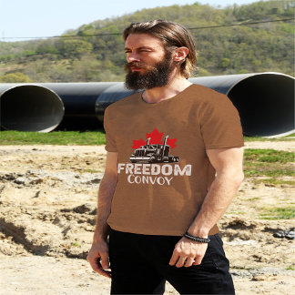 Camiseta Camioneros canadienses Suppo del Convoy de Liberta
