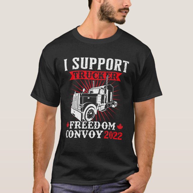 Camiseta Camioneros canadienses Suppo del Convoy de Liberta (Anverso)