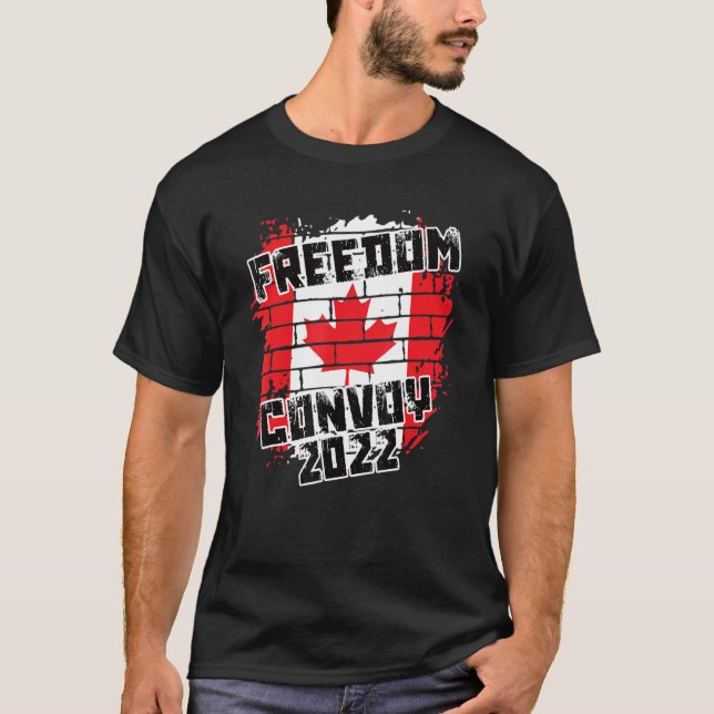Camiseta Camioneros canadienses Suppo del Convoy de Liberta (Anverso)