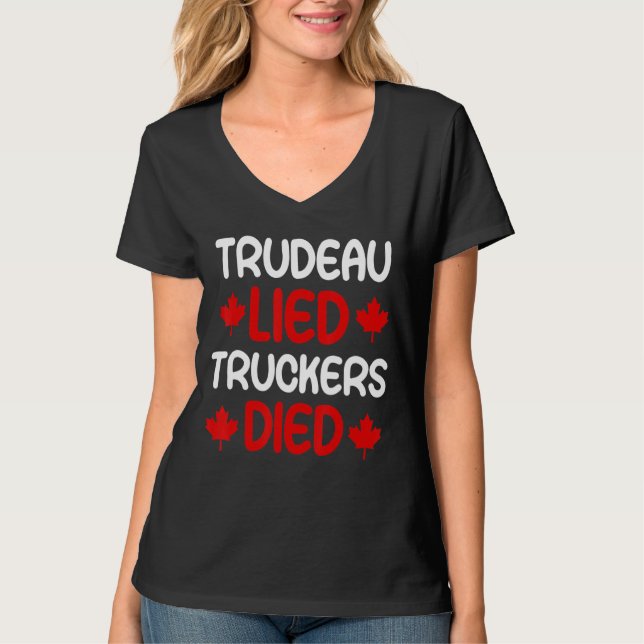 Camiseta Camioneros de Trudeau LIED MURIERON Convoy de Libe (Anverso)