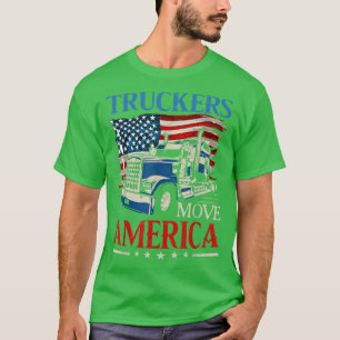 Camiseta Camioneros mueven a conductores de camiones estado