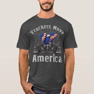 Camiseta Camioneros Mueven Estados Unidos - Conductor de ca