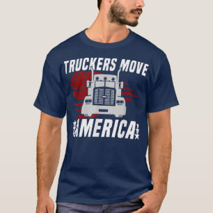 Camiseta Camioneros Mueven Estados Unidos - Conductor de ca