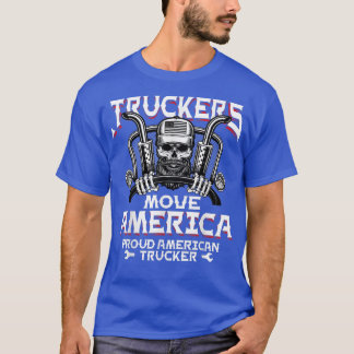 Camiseta Camioneros para hombres mueven camionero estadouni
