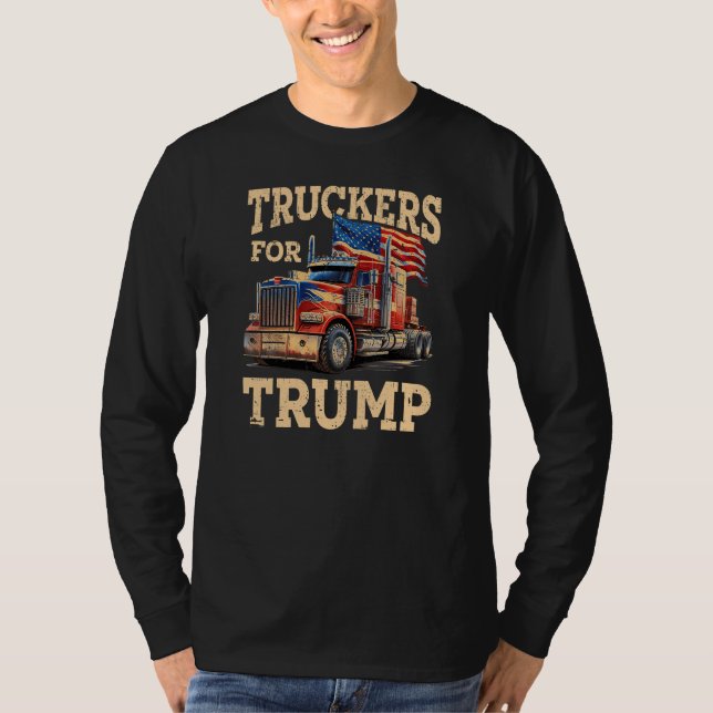 Camiseta Camioneros para Trump (Anverso)