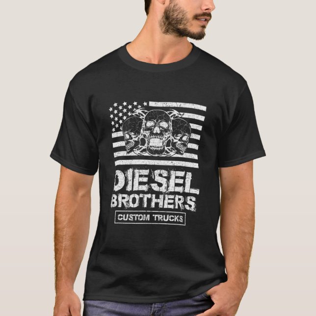 Camiseta Camioneros Personalizados Diesel Brothers (Anverso)