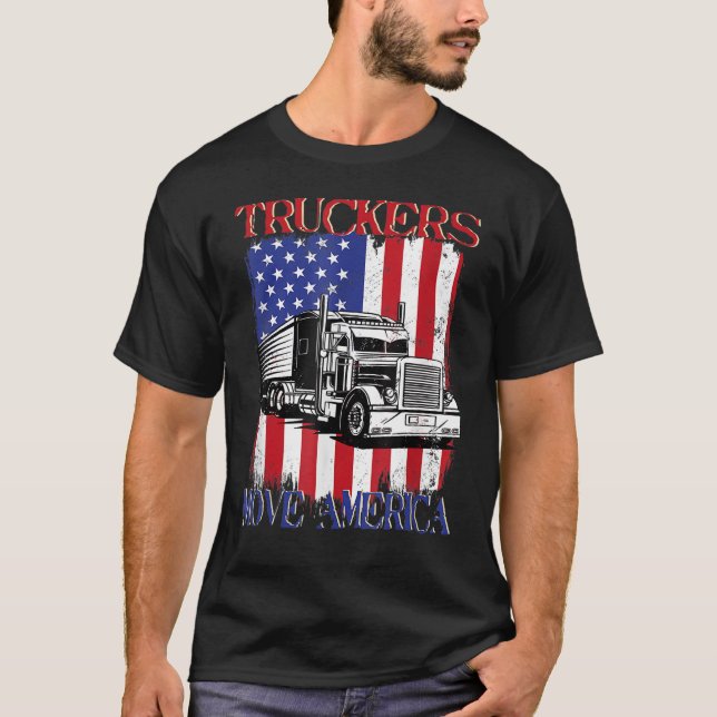 Camiseta Camioneros Trasladar América Lechador de Camiones  (Anverso)
