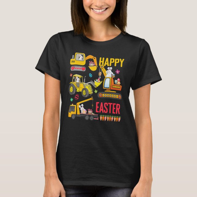 Camiseta Camiones Crane de construcción de Semana Santa (Anverso)