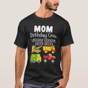 Camiseta Camiones De Autos Mamá De La Tripulación De Cumple