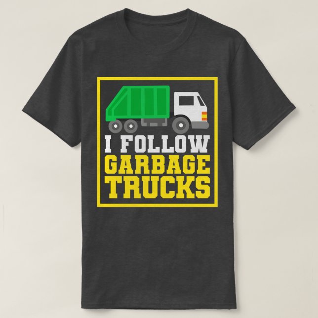 Camiseta camiones de basura (Diseño del anverso)