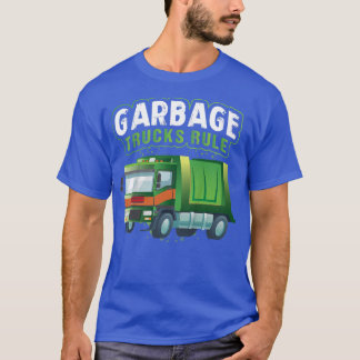 Camiseta Camiones de basura para niños regla camiones de ba