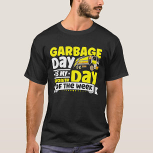 Camiseta Camiones de basura reciclando para niños pequeños