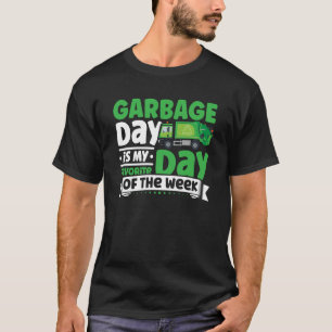 Camiseta Camiones de basura reciclando para niños pequeños